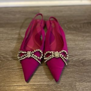 Pink Zara flats size 41 European size 10.5 US Size